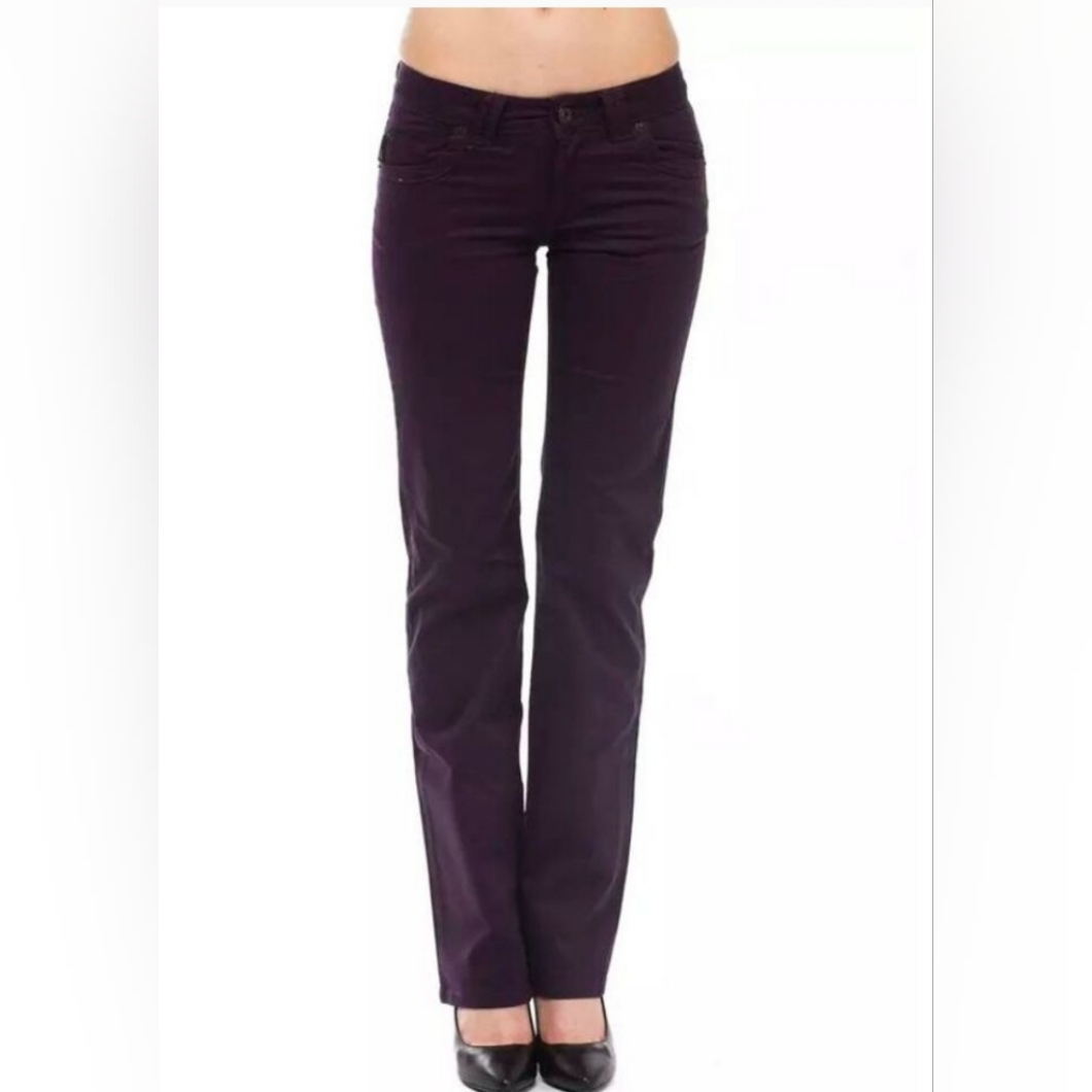 Ungaro Fever Black Textured Pants With Logo, Made In Italy, Size 10